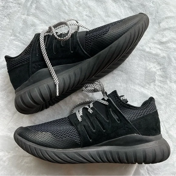 Adidas Tubular Black Tennis / Running Shoes Men’s Size 6.5 Women’s 8 - Picture 3 of 6